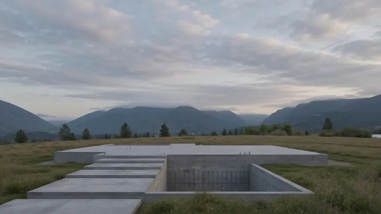 Atelier Roth — construction time-lapse, foundation to inhabited dusk exterior